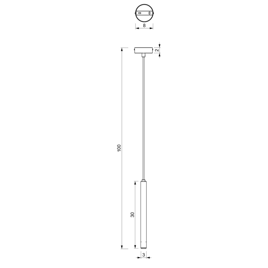 Lühter YORU 1xG9/8W/230V 30 cm messing