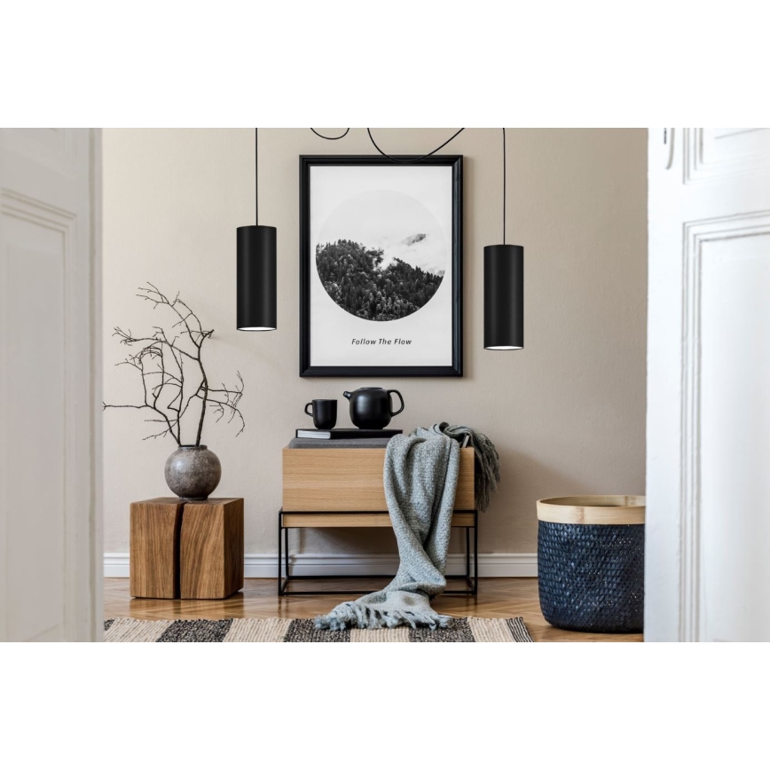 Lühter ZIK 2xE27/40W/230V ämblik must