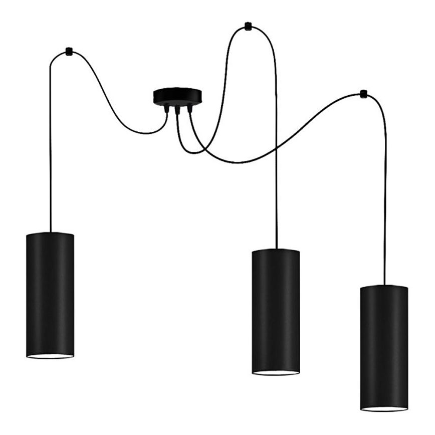 Lühter ZIK 3xE27/40W/230V ämblik must