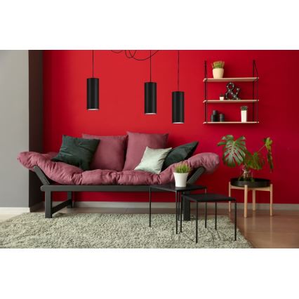 Lühter ZIK 3xE27/40W/230V ämblik must