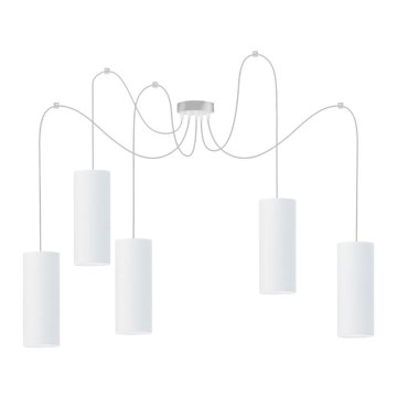 Lühter ZIK 5xE27/40W/230V ämblik valge