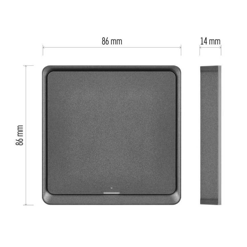 Lüliti 1-nupu GoSmart 1xCR2430 Tuya must