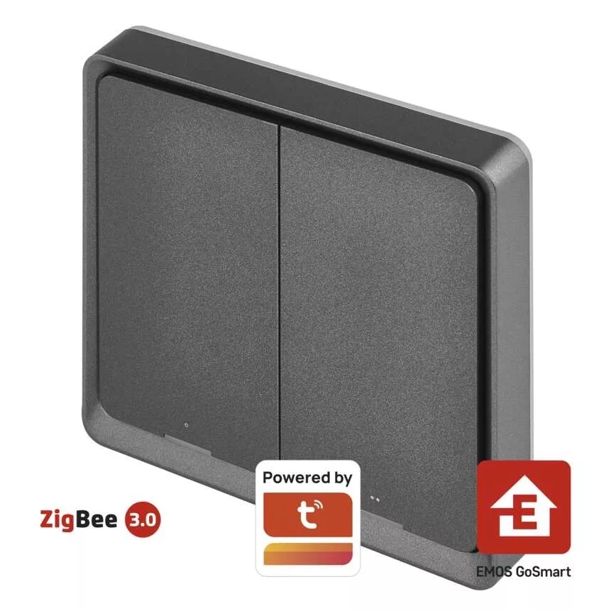 Lüliti 2-nupu GoSmart 1xCR2430 Tuya must