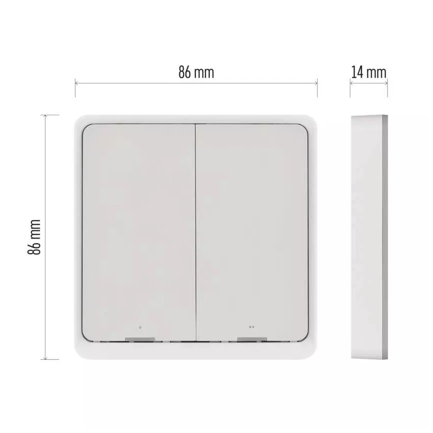 Lüliti 2-nupu GoSmart 1xCR2430 Tuya valge