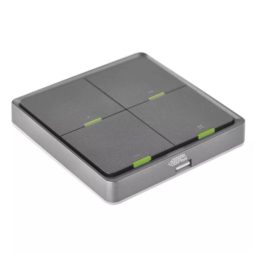 Lüliti 4-nupuga GoSmart 1xCR2430 Tuya must