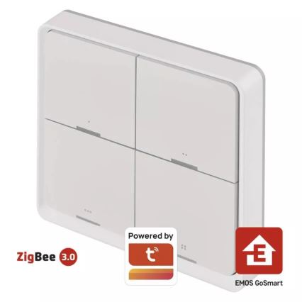 Lüliti 4-nupuga GoSmart 1xCR2430 Tuya valge