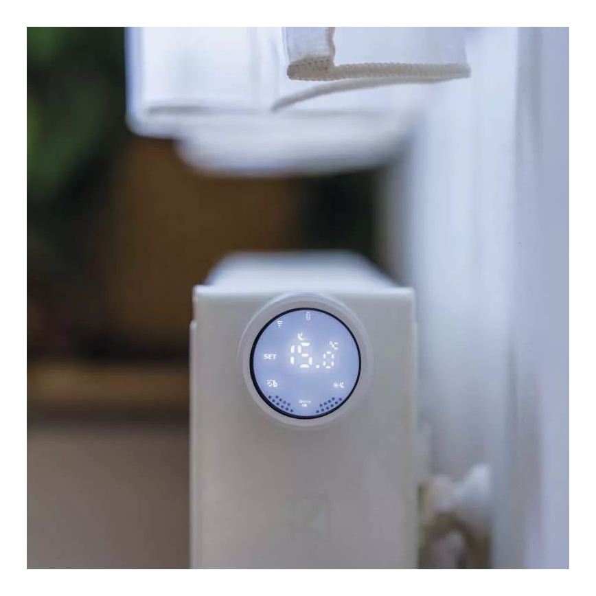 Nutikas termostaatpea LCD ekraaniga GoSmart M30x1,5 2xAA/1,5V Tuya