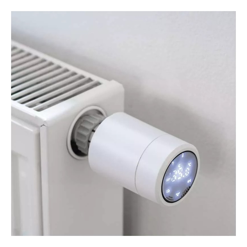 Nutikas termostaatpea LCD ekraaniga GoSmart M30x1,5 2xAA/1,5V Tuya