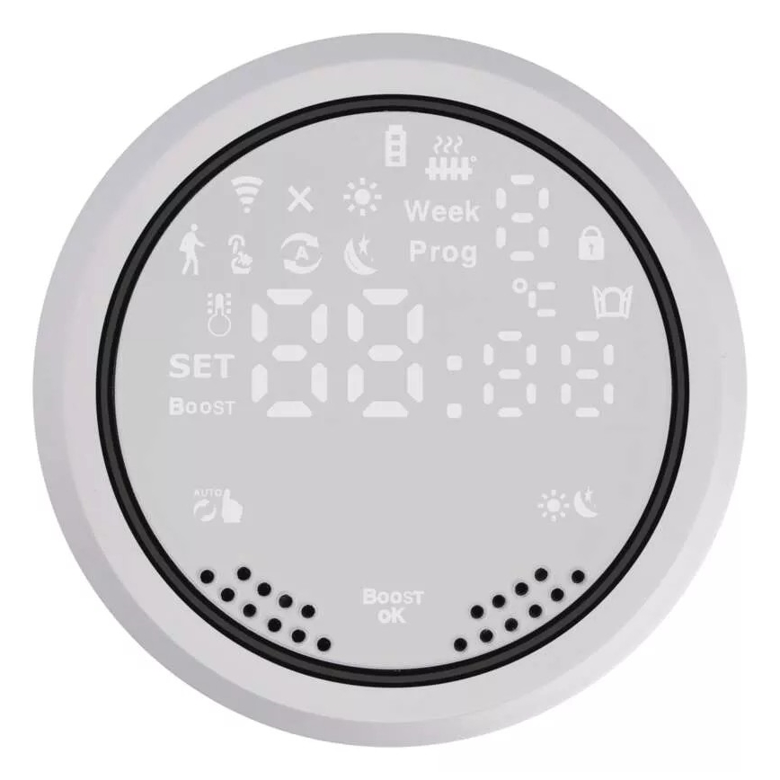 Nutikas termostaatpea LCD ekraaniga GoSmart M30x1,5 2xAA/1,5V Tuya