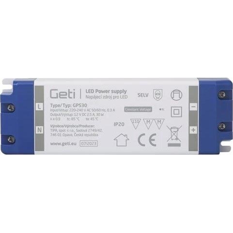 Lülitus toiteallikas LED ribadele 30W/12V IP20