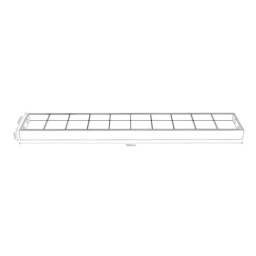 Luminofoorvalgusti T8 2xG13/18W/230V 120 cm must