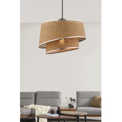 Lustra BARETTE 1xE27/60W/230V ruda/lesklý chrom