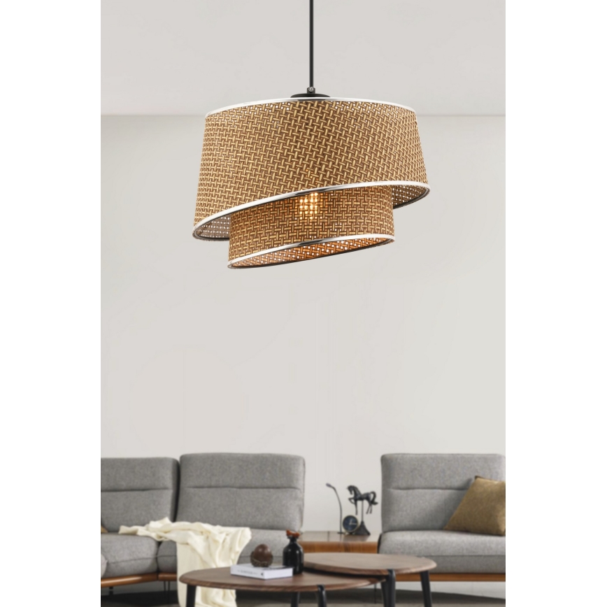 Lustra BARETTE 1xE27/60W/230V ruda/lesklý chrom