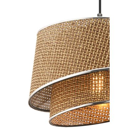 Lustra BARETTE 1xE27/60W/230V ruda/lesklý chrom