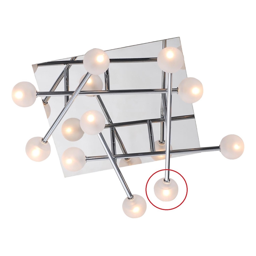 Luxera 17101 - Asendusklaas lühtrile OLIVIA G4