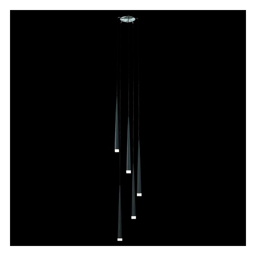 LUXERA 48004 - Ripplühter EBONY 5xG9/40W/230V