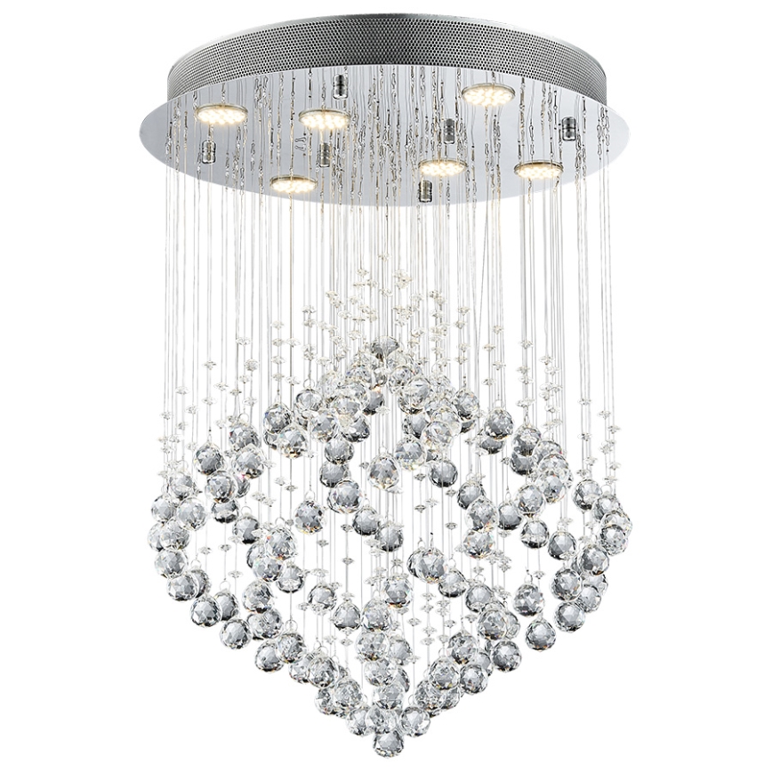 Luxera 62412 - Kinnitatav kristall-lühter CHESTER 6xGU10/50W/230V