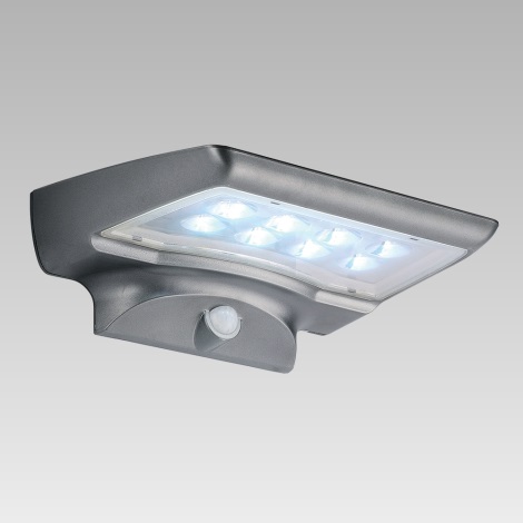 Luxera 65251 - päikesepaneeliga välivalgusti anduriga STARGATE 8x LED/0.5W/5.4V