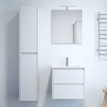 LYKE 60 cm valge vannitoakapp koos valamuga