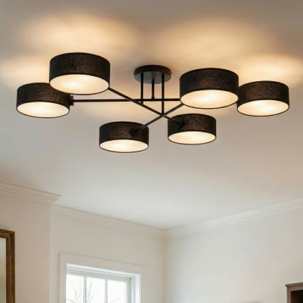 MAGA pinnapealne laelühter 6xE14/10W/230V must