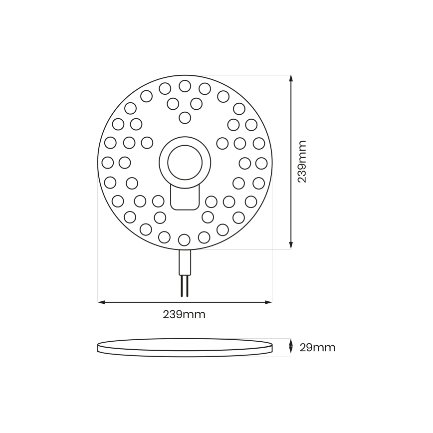 Magnetiline LED-moodul LED/36W/230V 2700-6500K läbimõõt 24 cm - Brilagi