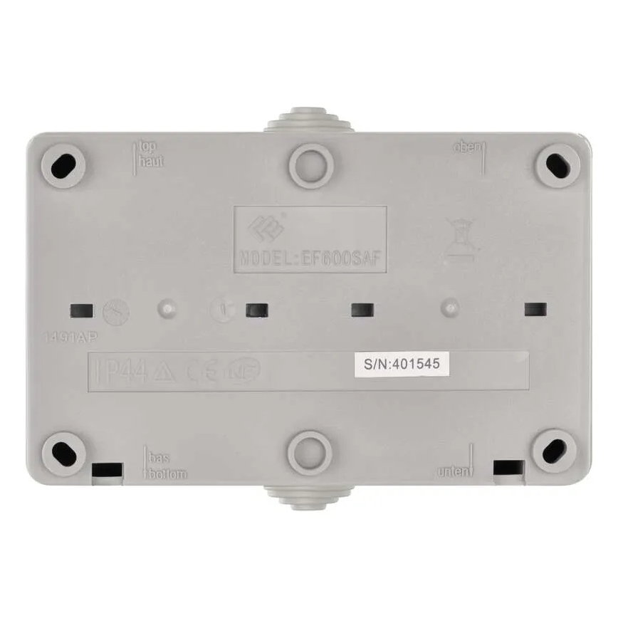 Vahelduvvoolu kodulüliti nr 6 koos pistikupesaga 250V/16A IP44 hall