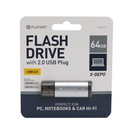 Mälupulk USB 64GB hõbe