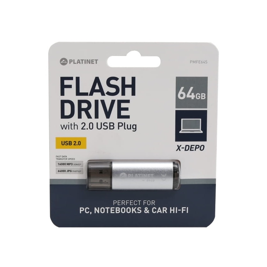 Mälupulk USB 64GB hõbe