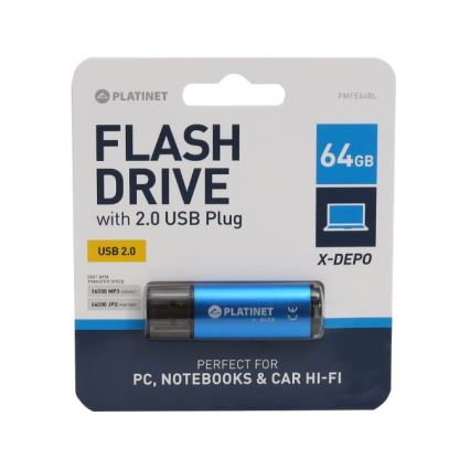 Mälupulk USB 64GB sinine