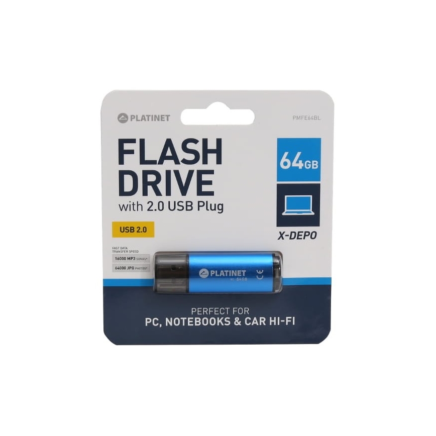 Mälupulk USB 64GB sinine