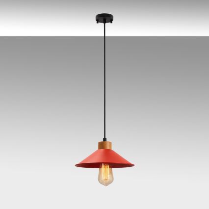 MANAVGAT 1xE27/40W/230V punane/pruun riputusega lamp