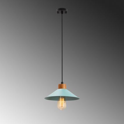 MANAVGAT 1xE27/40W/230V sinine/pruun riputusega lamp