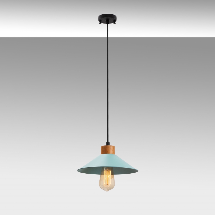 MANAVGAT 1xE27/40W/230V sinine/pruun riputusega lamp