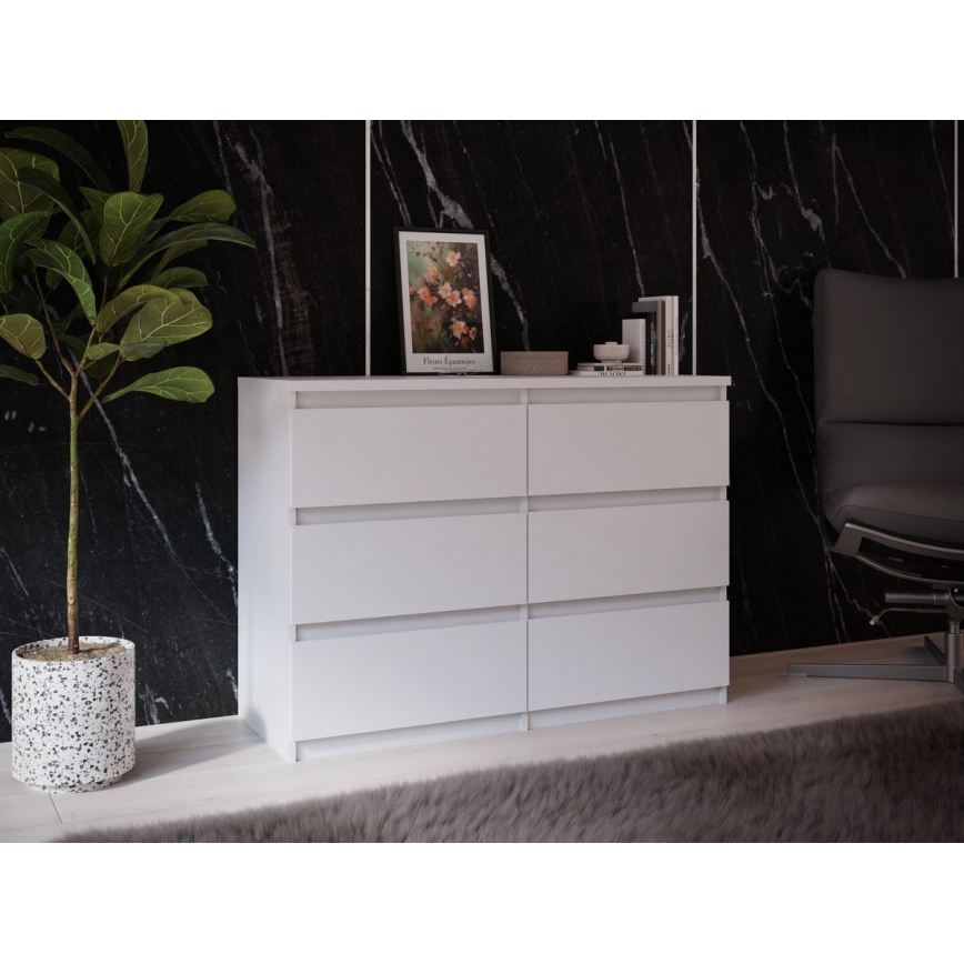 MAO valge kummut sahtlitega