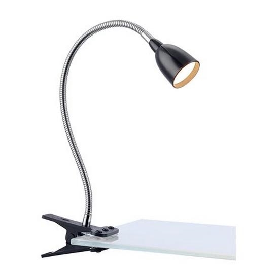 Markslöjd 106092 - LED Laualamp klambriga TULIP LED/3W/230V must