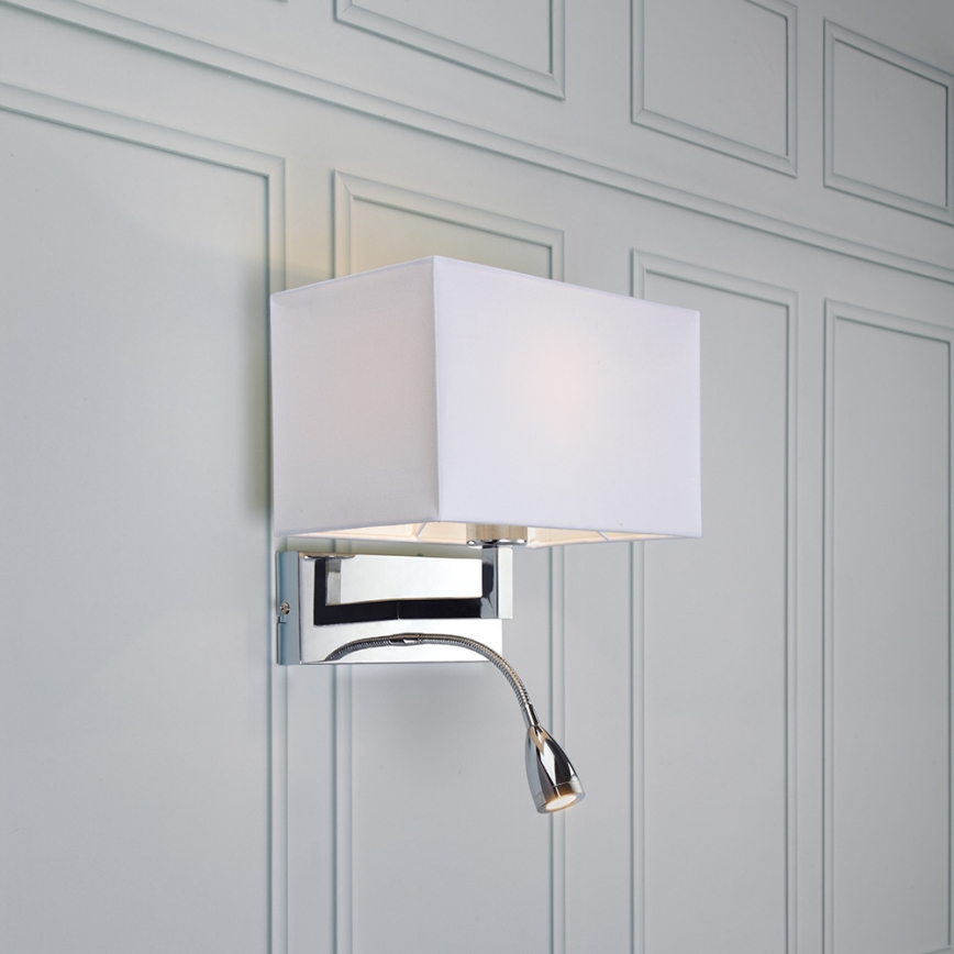 Markslöjd 106307 - LED Seinavalgusti SAVOY LED/3W+E27/60W/230V