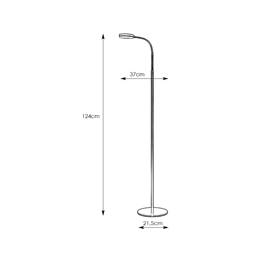 Markslöjd 106465 - LED Põrandalamp FLEX LED/5W/230V