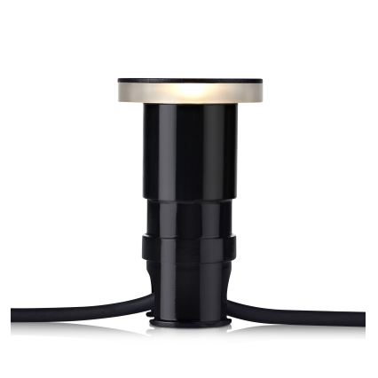 Markslöjd 106935 - LED sissepaigaldatav välisvalgusti GARDEN24 LED/3W/24V IP44 must