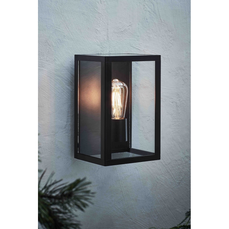 Markslöjd 107113 - Väli seinavalgusti PELHAM 1xE27/60W/230V IP44 must