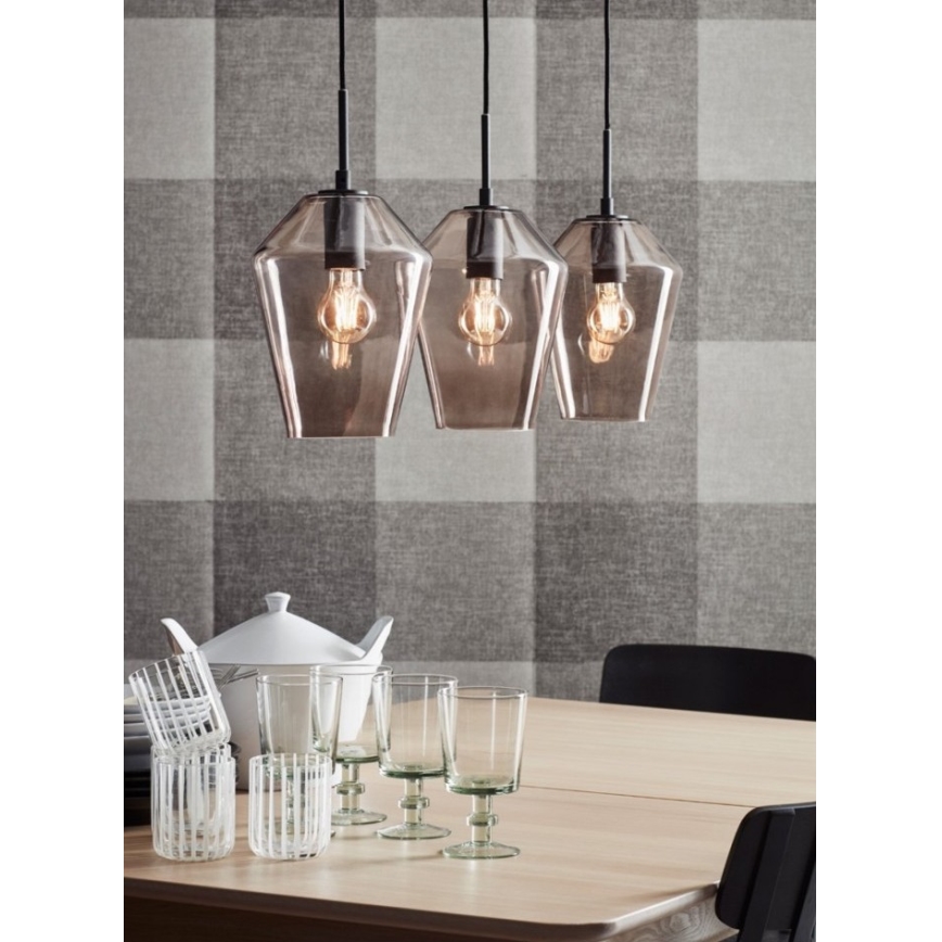 Markslöjd 107132 - Nööriga lühter RETRO 3xE27/60W/230V
