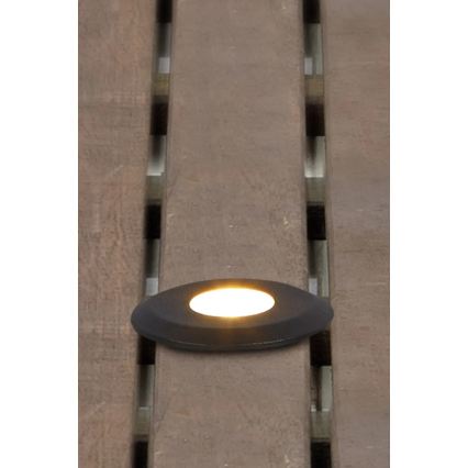 Markslöjd 107285 - LED süvistatav välisvalgusti GARDEN24 LED/3W/24V IP44 must