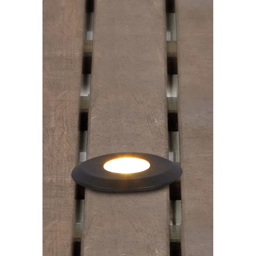 Markslöjd 107285 - LED süvistatav välisvalgusti GARDEN24 LED/3W/24V IP44 must