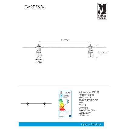 Markslöjd 107292 - LED Väli dekoratiivne kett GARLAND GARDEN 10xLED 5,5m IP44