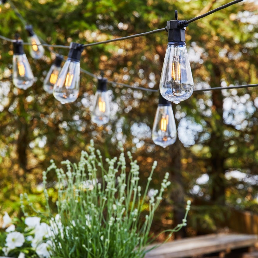 Markslöjd 107293 - LED Väli dekoratiivne kett GARLAND GARDEN 10xLED 5,5m IP44