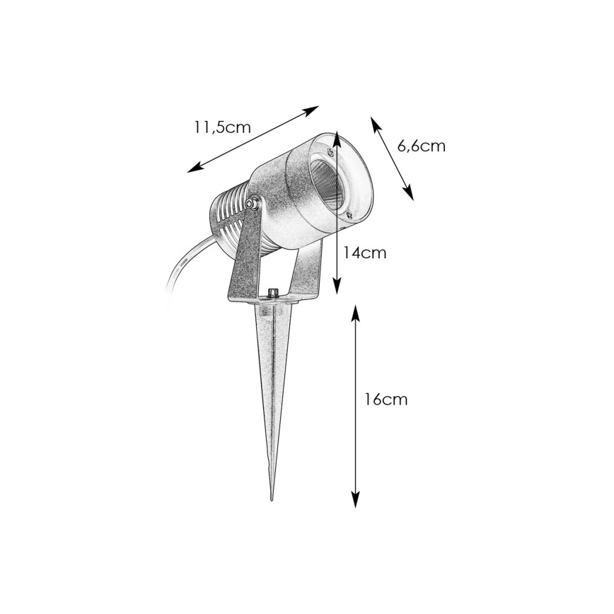 Markslöjd 107713 - LED välisvalgusti GARDEN24 LED/3W/24V IP44 mattkroom