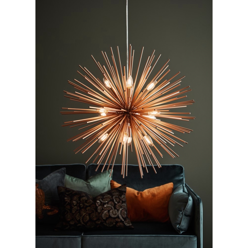 Markslöjd 107752 - Lühter SOLEIL 12xE14/20W/260V Roosa kuldne