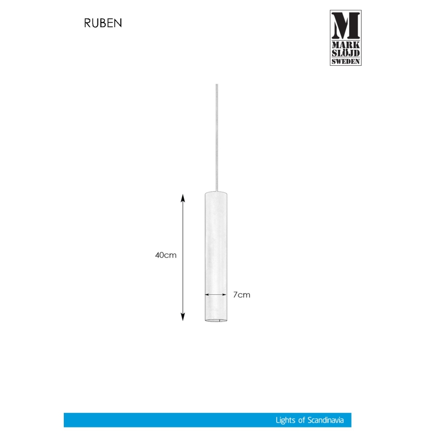 Markslöjd 107880 - Lühter RUBEN 1xGU10/35W/230V