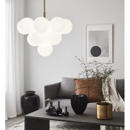 Markslöjd 107903 - Varrega lühter MERLOT 13xG9/20W/230V läbimõõt 56 cm valge/kuldne