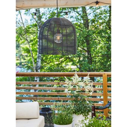 Markslöjd 107990 - LED välirippvalgusti GARDEN24 LED/2,86W/24V IP44 rotang/must