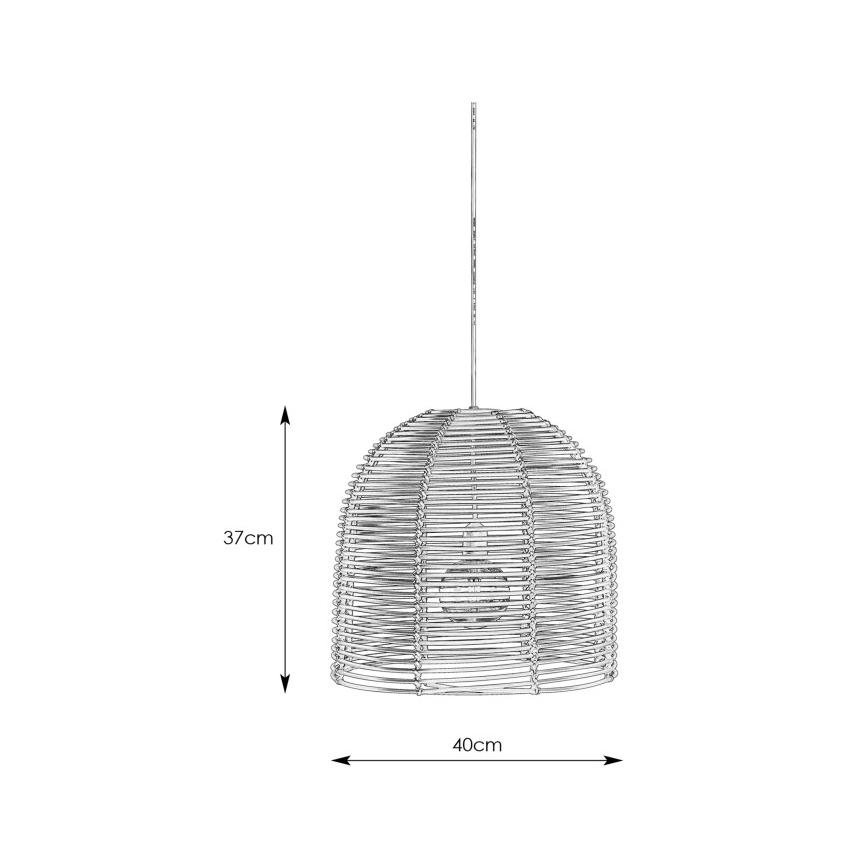 Markslöjd 107990 - LED välirippvalgusti GARDEN24 LED/2,86W/24V IP44 rotang/must